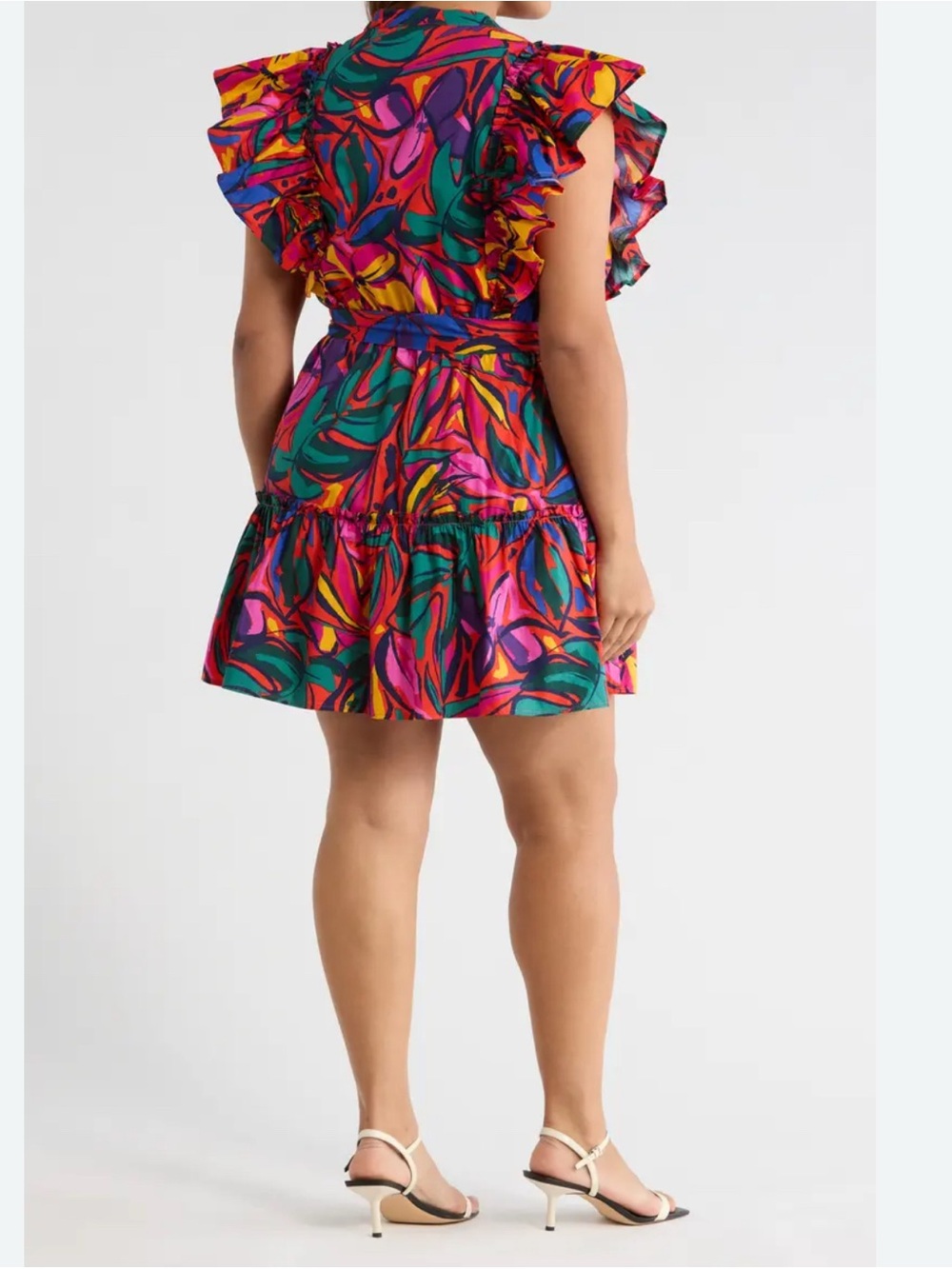 Sugarlips Multi-Color Floral Ruffle Mini Dress - Picture 2 of 9